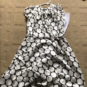 Polka dot wrap dress